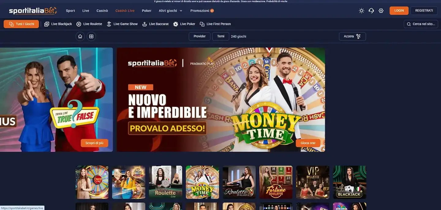 Sportitaliabet Casino